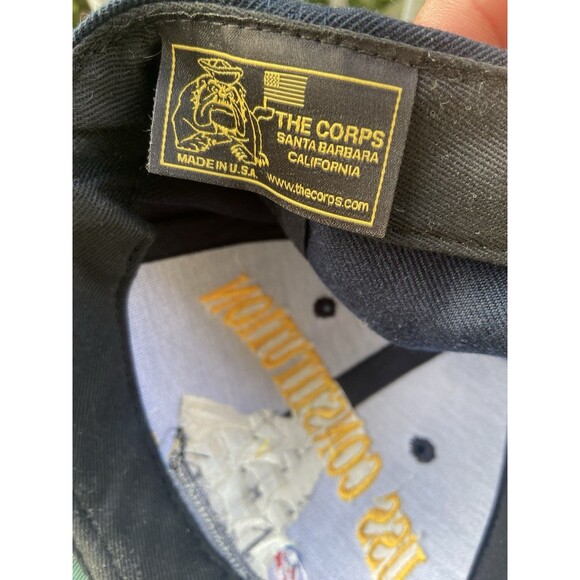 USS Constitution Snapback Hat "Old Ironsides" The Corps Cap US Navy Made In USA - Picture 8 of 11